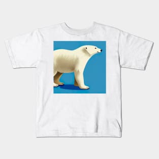 Polar bear walking Kids T-Shirt